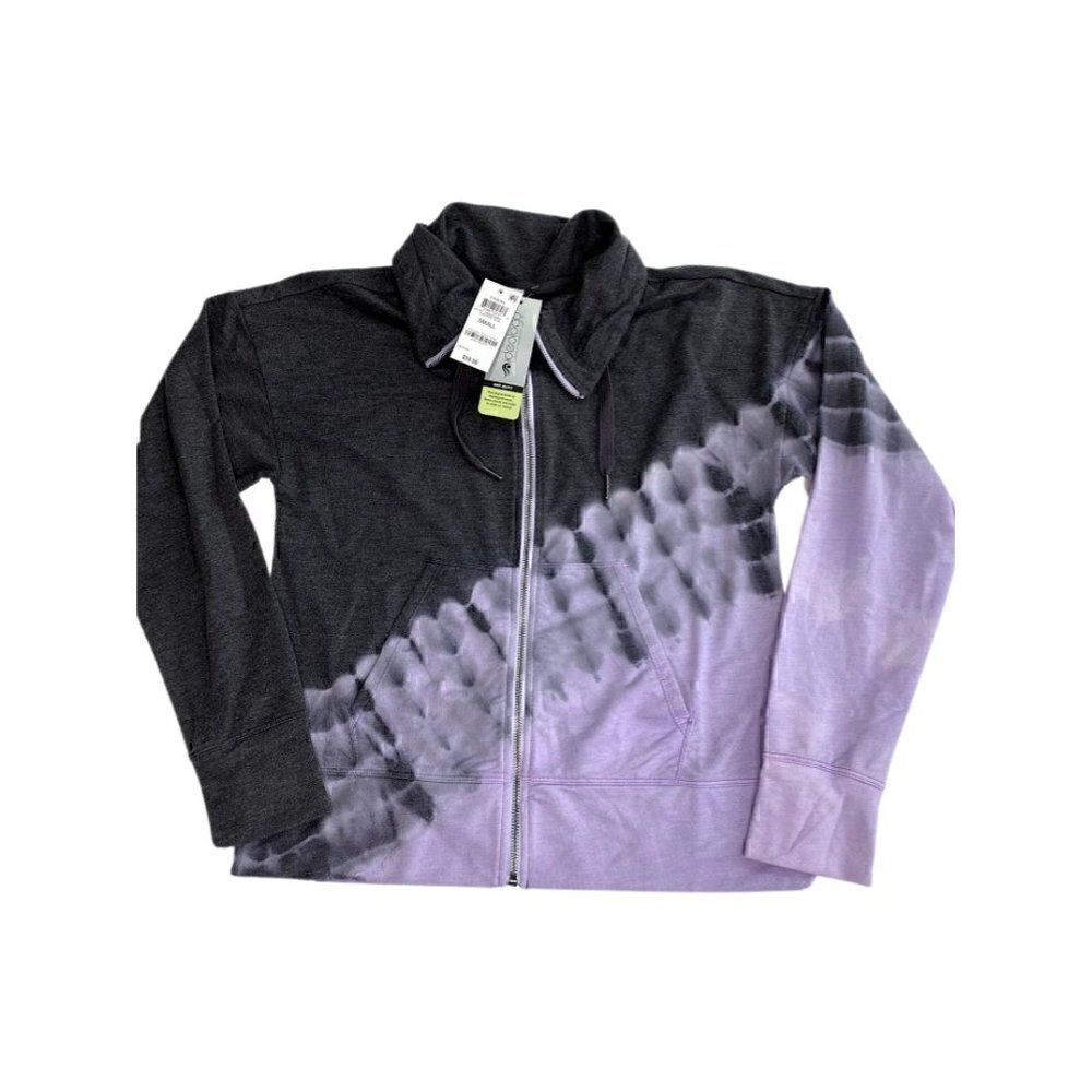 Ideology Sweatshirt Full-Zip Small Purple/Gray‎